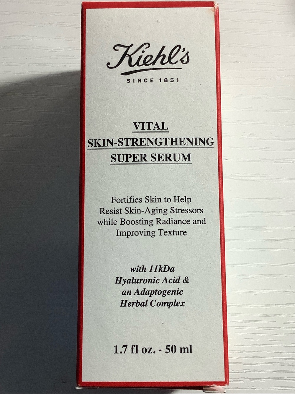 Kiehl's Vital Skin-Strengthening Super Serum — Red & White Packaging